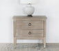 NS91 - Washed Elm Nightstand With 2 Drawers