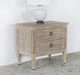 NS91 - Washed Elm Nightstand With 2 Drawers