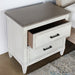 NS94 - Antique White 2 Drawer Nigthstand With Wood Top