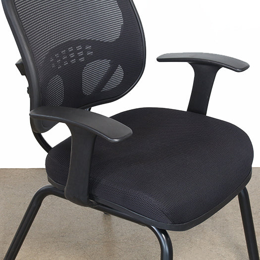 OC72 - Black Mesh Non-Rolling Office Chair