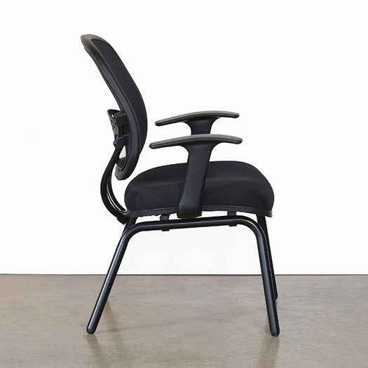 OC72 - Black Mesh Non-Rolling Office Chair