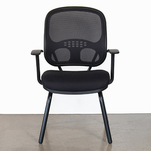 OC72 - Black Mesh Non-Rolling Office Chair