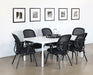 OC72 - Black Mesh Non-Rolling Office Chair