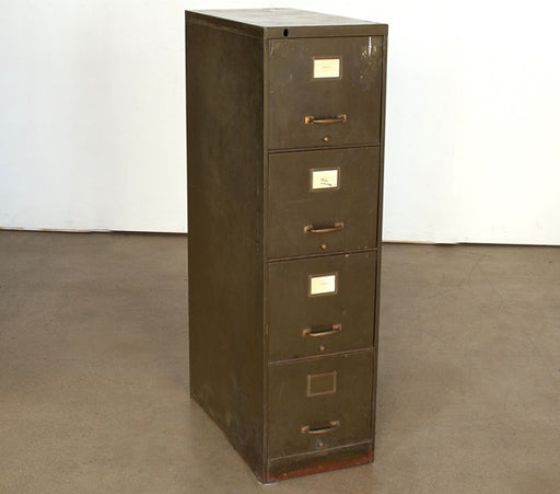 OFC008 - 4 Drawer Brown Office File Cabinet