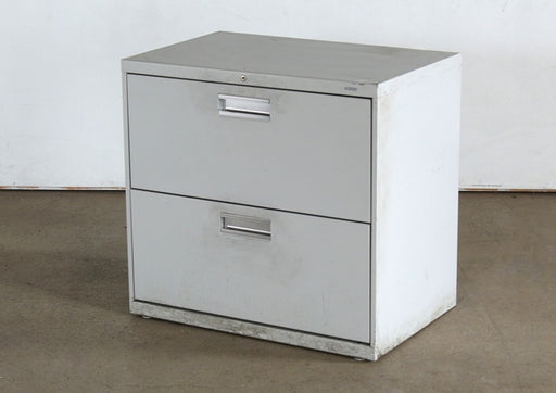 OFC19 - 2 Drawer Light Gray Lateral Office File Cabinet