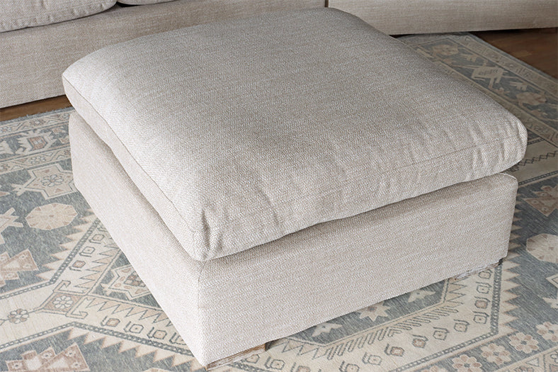 Warm Flax Ottoman Sectional