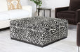 OT136 - Large Zebra Ottoman