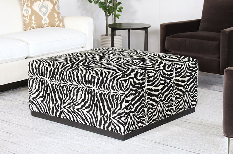 OT136 - Large Zebra Ottoman