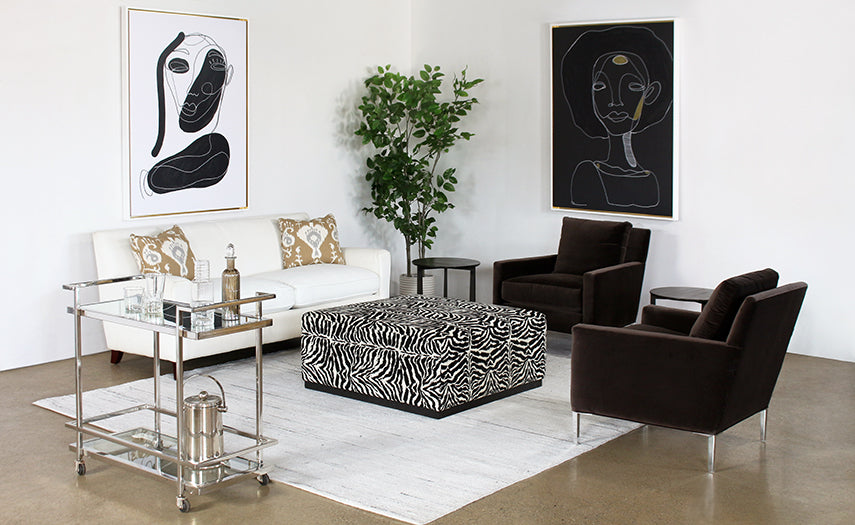 Modern Club Chair In Smoke Gray Velvet