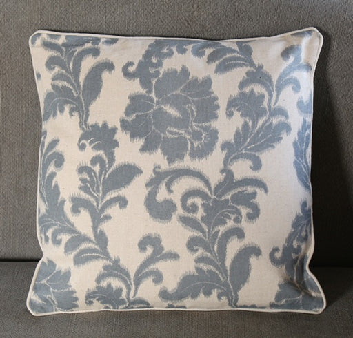 PIL167 Dark Teal Floral Curliques Pillow