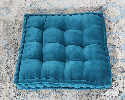 PIL241 - Vivid Teal Tufted Floor Pillow 