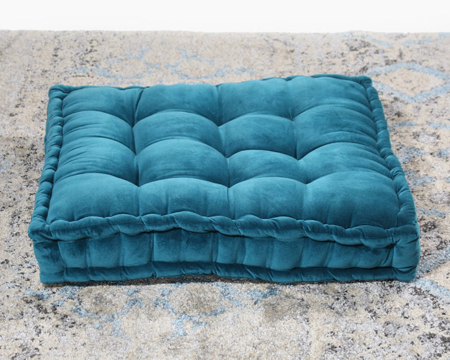 PIL241 - Vivid Teal Tufted Floor Pillow 