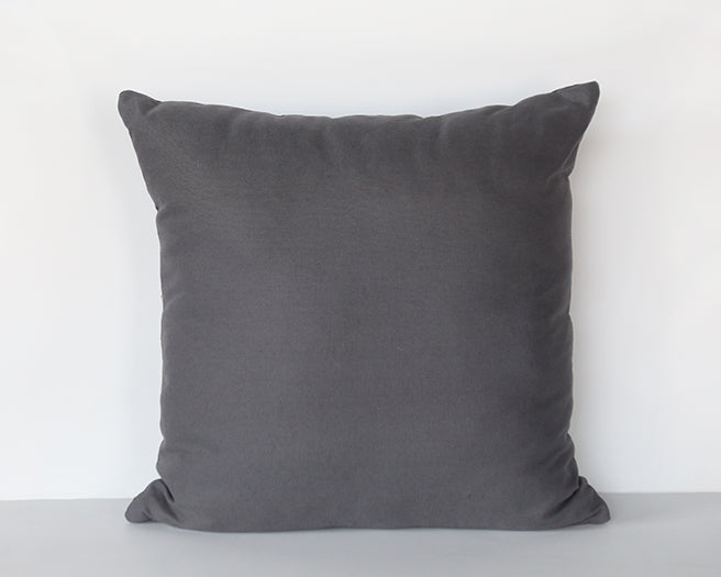 Large Grey Linen Pillow