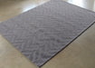 RUG370 - 8' x 11' Stone 100% Wool Geometric Patterned Rug