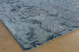 RUG389 - 9 x13 Navy Damask Patterned Rug