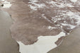 RUG397 - 5' X 7' Cream And Light Brown Cowhide Rug