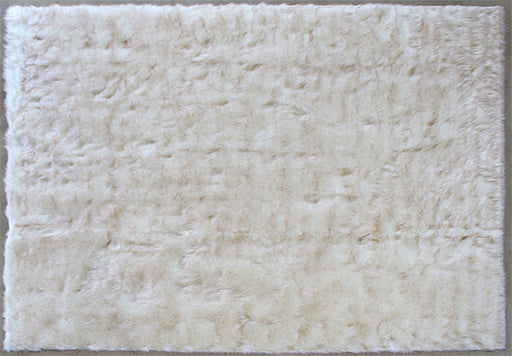 RUG422 -  7'10 X 10' Ivory And Beige Faux Fur Rug 