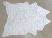 RUG428 - 6'2 X 8' Ivory Faux Cowhide Rug 
