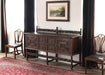 SB46 Jacobean Style Carved Oak Sideboard with Rail, Circa 1920