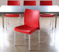 SC139 Red Contoured Stacking Side Chair 