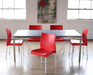SC139 Red Contoured Stacking Side Chair 