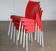 SC139 Red Contoured Stacking Side Chair 