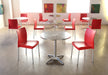 SC139 Red Contoured Stacking Side Chair