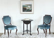SC142 Antique Blue Velvet Side Chair