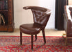 Academy Leather Chair with Nailhead Trim 