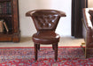 Academy Leather Chair with Nailhead Trim 