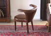 Academy Leather Chair with Nailhead Trim 