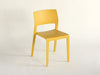 SC160 Molded Plastic Cafe Side Chair in Mustard Yellow 