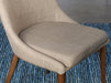 SC162 Walnut Side Chair with Tan Upholstery