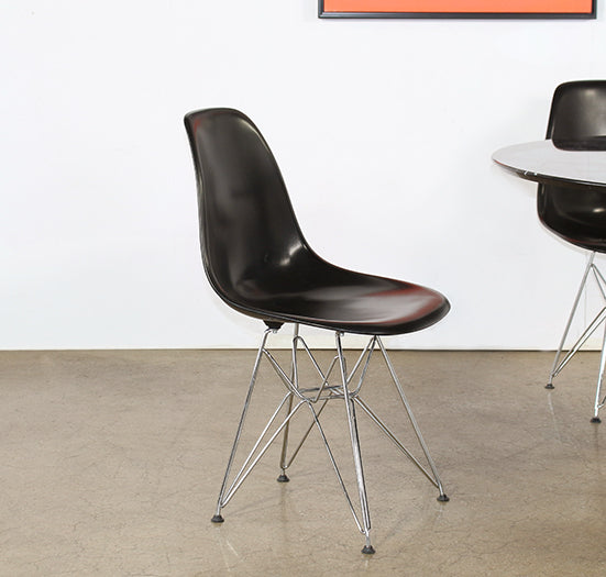 SC84 - Eames Style Eiffel Base Black Side Chair