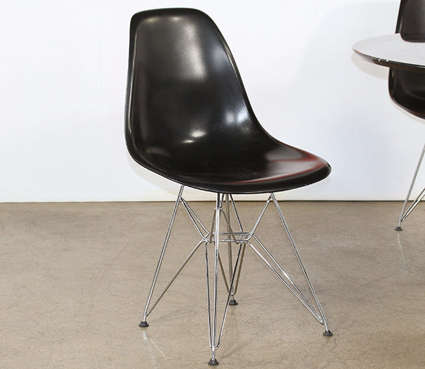 SC84 - Eames Style Eiffel Base Black Side Chair