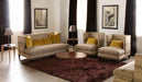 SF134 - Zigzag Sofa with Nailhead Trim and 4 Chartreuse Pillows