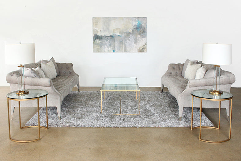 SF208 - Tufted Camelback Sofa