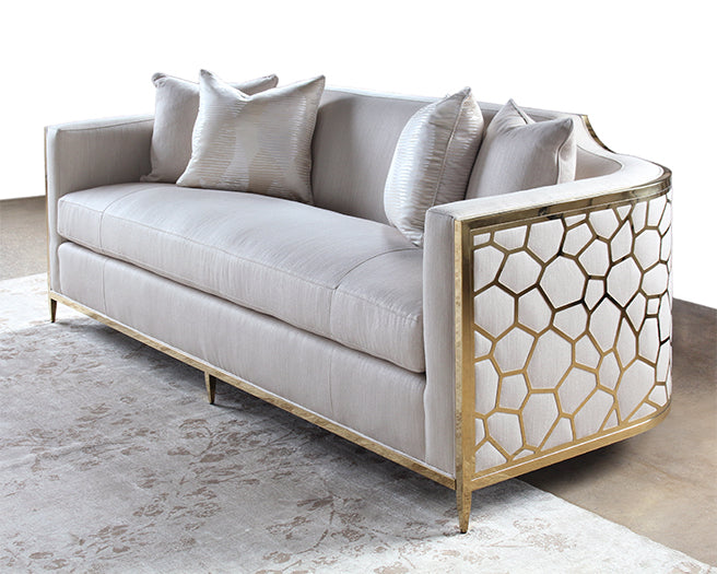 Gold Bullion Cobblestone Sofa