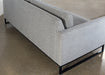SF233 - Slim Square Arm Sofa In Textured Light Gray