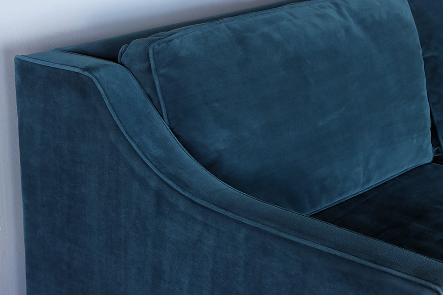Blue Velvet Sofa