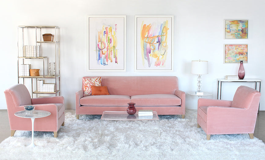 SF223 - Sloane Sofa In Vivid Blush 