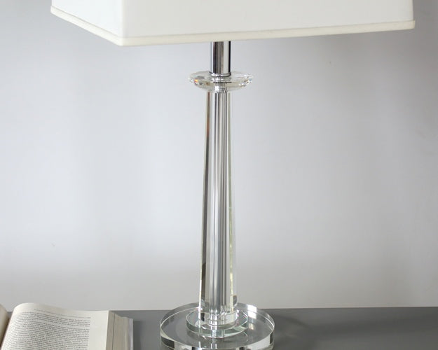 TL157 Crystal Classic Column Table Lamp