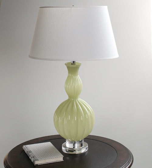 Celery Glass Gourd Table Lamp