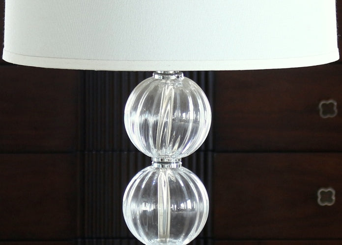 TL308 Amanda Crystal Glass Globe Lamp